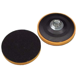 Disks - Hook and Loop Fastener, Rubber/Hard Urethane, 10 mm Arbor, 100 mm OD PD10010 1 Disks - Hook and Loop Fastener, Rubber/Hard Urethane, 10 mm Arbor, 100 mm OD PD10010