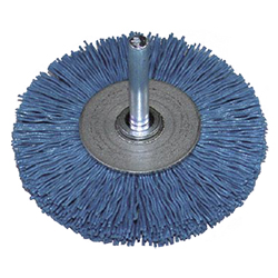 Mounted Brushes - with Shank, Wheel, Unilon Grit BGF-654 1 Mounted Brushes - with Shank, Wheel, Unilon Grit BGF-654