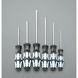 Screwdriver Set - with Rack, Stainless Steel, 6-Piece EA560A