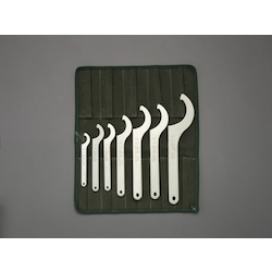 Spanner Wrench Sets - 7-Piece, Hook Type, Steel, Zinc Plating, EA613XF EA613XF