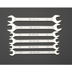 Open End Wrench Sets - 6-Piece, Double-Ended, Thin Type, Tool Steel, EA615AB EA615AB 1 Open End Wrench Sets - 6-Piece, Double-Ended, Thin Type, Tool Steel, EA615AB EA615AB