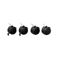 Light & Medium Shelving Units - Optional Part, for Metal Mini Caster, Steel MM-4MC
