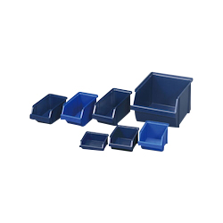 Container Rack Accessories - Tray, Stackable, Polypropylene, Blue, EA661CA-11, 15 EA661CA-15