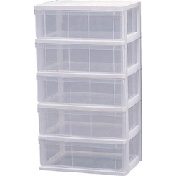 Storage Supplies - Chest, Wide, 3-Tier, Clear W-543