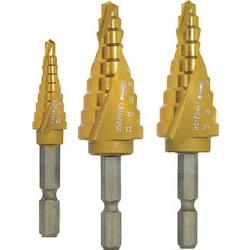 Step Drills - Spiral, 2-Flute, Titanium Coated LBH622SP