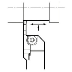 Grooving & Cut-Off Holders - Right or Left Hand, Square, KGD KGDR2525X-3T20S 1 Grooving & Cut-Off Holders - Right or Left Hand, Square, KGD KGDR2525X-3T20S