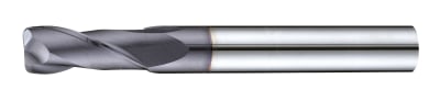 End Mills - Regular, 2-Flute Corner Radius Medium, 30°, Carbide, B257X B257X-8-R0.5
