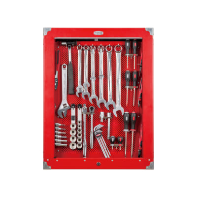 Tool Organizers - Service Board Set with Half Sized Shutter, 54-Piece, 12.7 mm Insertion Angle CS411C 1 Tool Organizers - Service Board Set with Half Sized Shutter, 54-Piece, 12.7 mm Insertion Angle CS411C