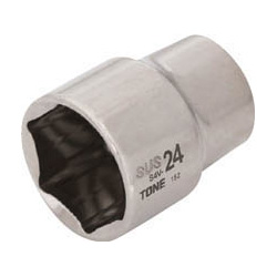 Wrench Sockets - Hex, Stainless Steel, 12.7 mm Square Drive S4V-08 1 Wrench Sockets - Hex, Stainless Steel, 12.7 mm Square Drive S4V-08