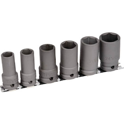 Wrench Socket Set - Impact, Hex, Long, 12.7 mm Insertion Angle T4-6LSET 1 Wrench Socket Set - Impact, Hex, Long, 12.7 mm Insertion Angle T4-6LSET