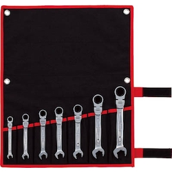 Combination Ratchet Wrench Sets - 7-Piece Set, Flex Head, Flare Nut Type, RMFQ700 RMFQ700 1 Combination Ratchet Wrench Sets - 7-Piece Set, Flex Head, Flare Nut Type, RMFQ700 RMFQ700