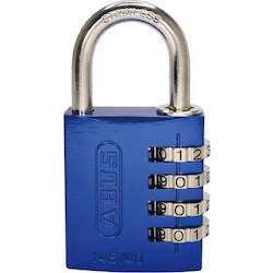 Padlocks - Number Variable, Aluminum, Stainless Steel Shackle 145IB-40-RE 1 Padlocks - Number Variable, Aluminum, Stainless Steel Shackle 145IB-40-RE