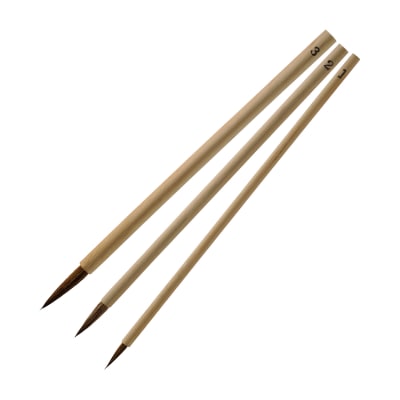 Paint Brush Set - Writing, Horse Hairs, Bamboo Handle 1391010000
